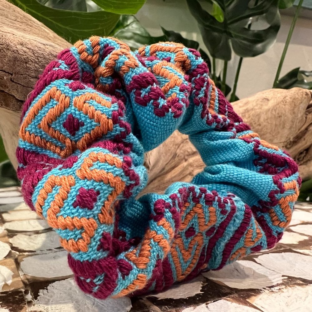 Embroidered Hair Ties Scrunchie